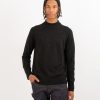 Men Patrick Assaraf Sweaters & Sweatshirts | Extra-Fine Merino Mock Neck Sweater Granite Melange