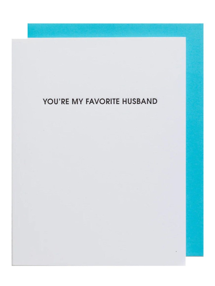 Lifestyle CHEZ GAGNE LETTERPRESS Stationery | Favourite Birthday Greeting Card Husband