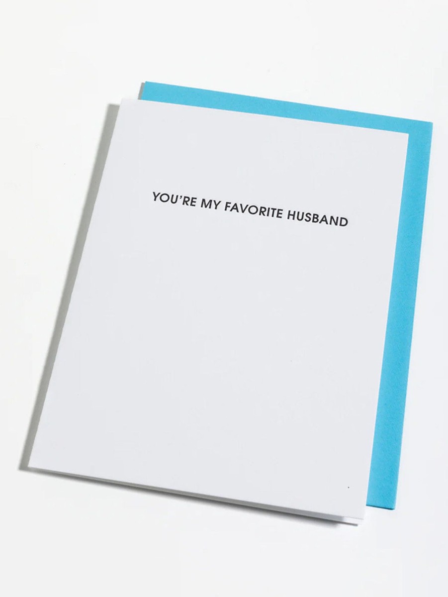 Lifestyle CHEZ GAGNE LETTERPRESS Stationery | Favourite Birthday Greeting Card Husband