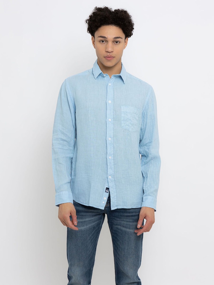 Men Benson Shirts & Polos | Miami Shirt Pale Blue