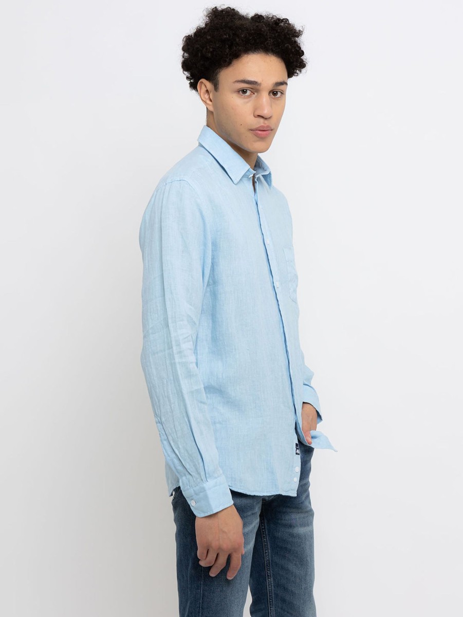 Men Benson Shirts & Polos | Miami Shirt Pale Blue