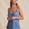 Women Bella Dahl Tank Tops | Frayed Cami Top Med Ombre