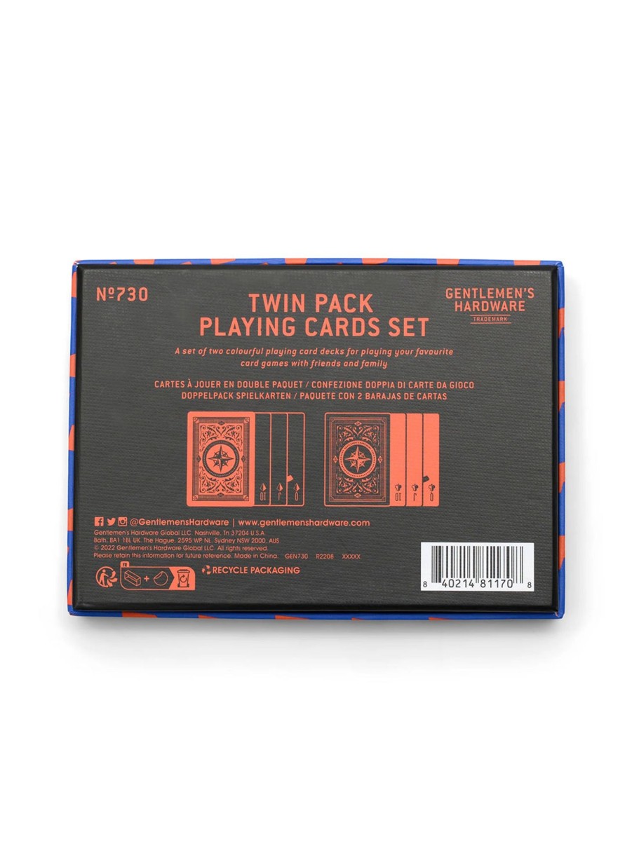 Lifestyle GENTLEMAN'S HARDWARE Game Night | Twins Pack Playing Cards Multi