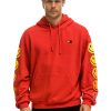 Men AVIATOR NATION Sweaters & Sweatshirts | Smiley Sunset Pullover Relaxed Hoodie Red