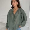 Women CHARLI Shirts | Maya Blouse Khaki