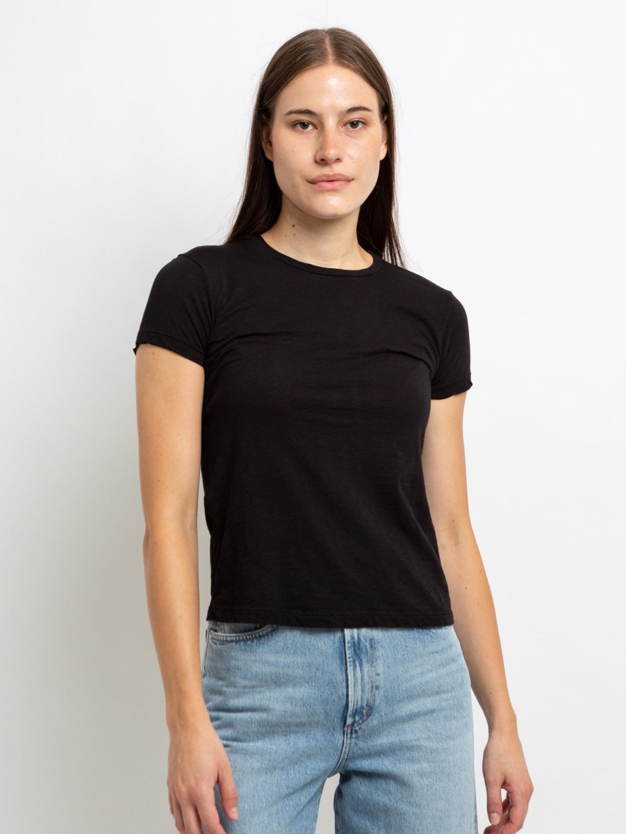 Women Velvet T-Shirts | Sierra Short Sleeve Crew Tee