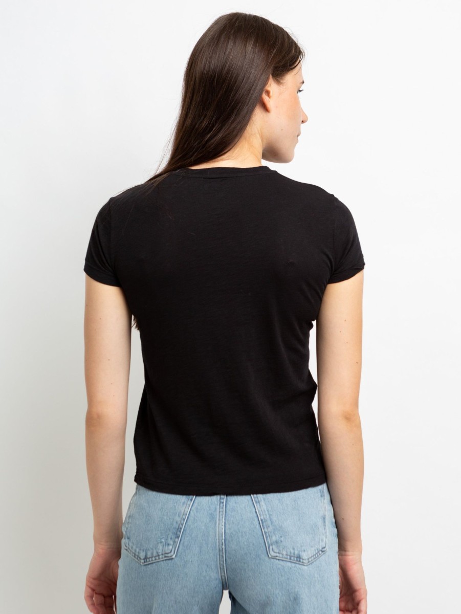 Women Velvet T-Shirts | Sierra Short Sleeve Crew Tee