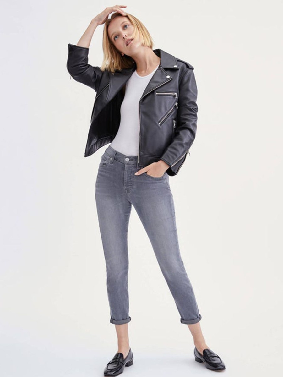 Women Seven for all Mankind Jeans | Josefina Luxe Vintage Girlfriend Jean - Cher Grey Chr1