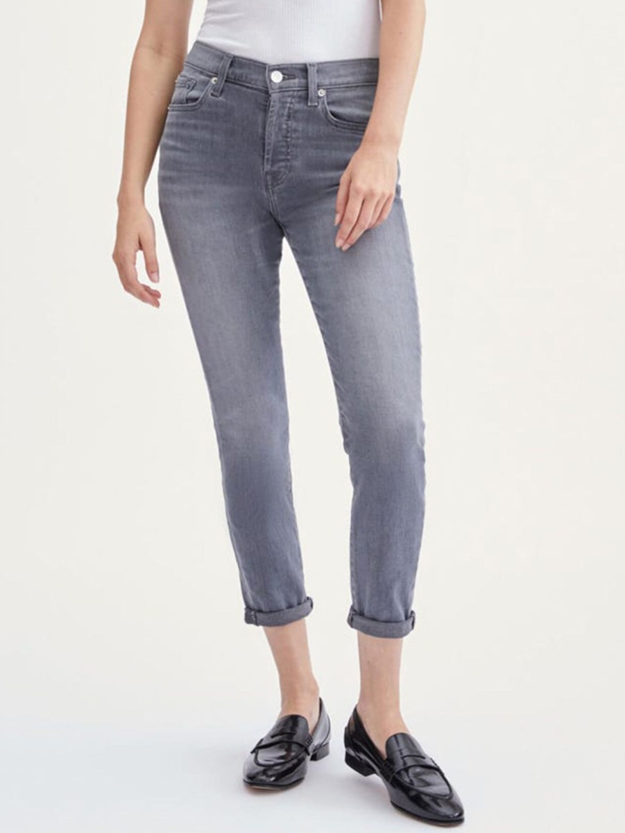 Women Seven for all Mankind Jeans | Josefina Luxe Vintage Girlfriend Jean - Cher Grey Chr1