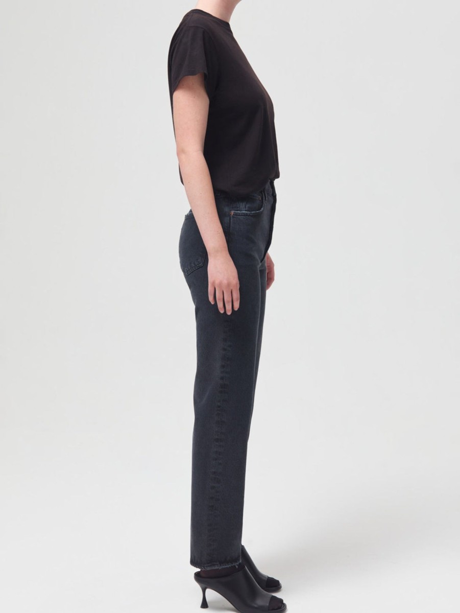 Women AGOLDE Jeans | 90'S Pinch Waist High Rise Straight Jean-Black Tea Blk Tea