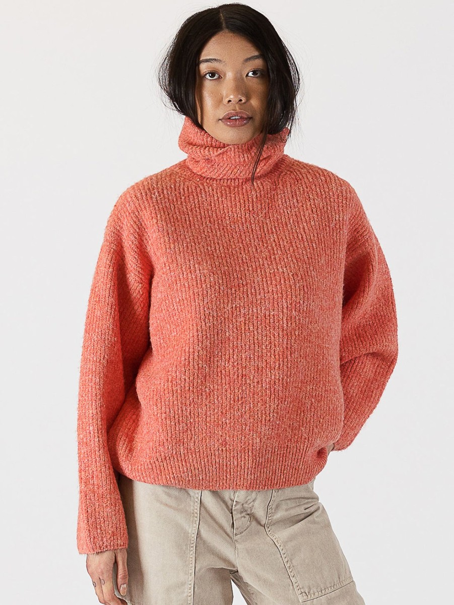 Women LYLA+LUXE Sweaters & Sweatshirts | Sahar Mock Neck Rib Sweater