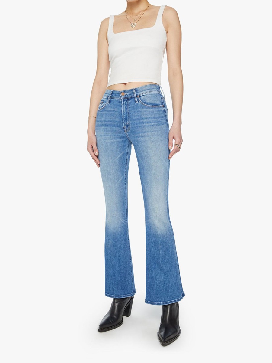 Women Mother Jeans | Weekender Fray Bootcut Jean - Layover Lyr