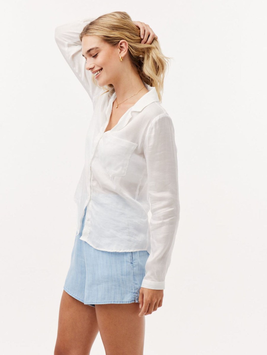 Women Bella Dahl Shirts | Notched Collar Shirt