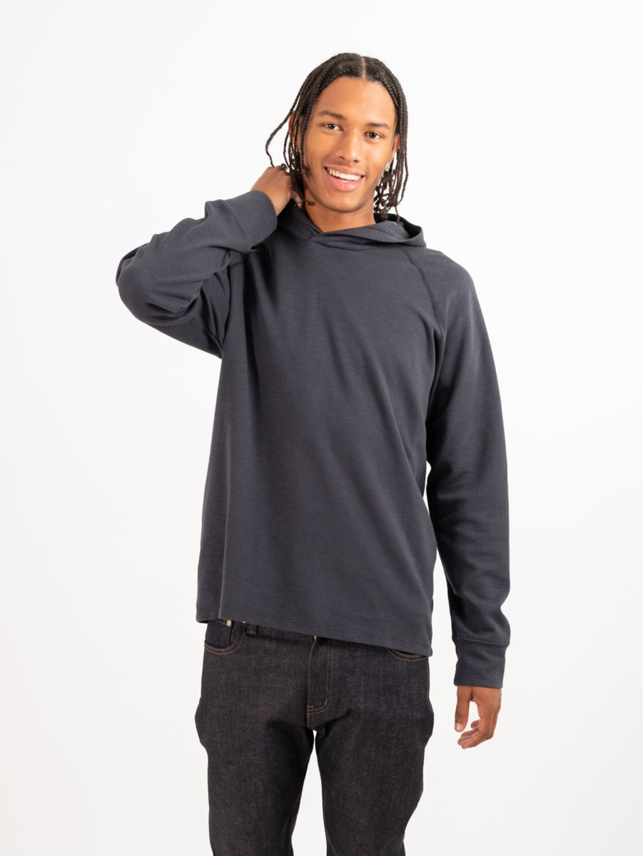 Men Velvet Sweaters & Sweatshirts | Billy Joe Double Faced Jersey Hoodie Captain