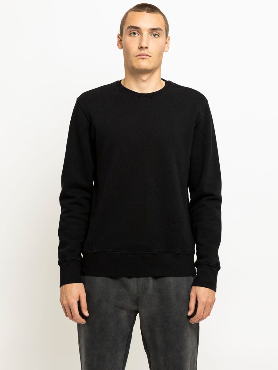 Men FRAME Tops | Long Sleeve Duofold Top Black