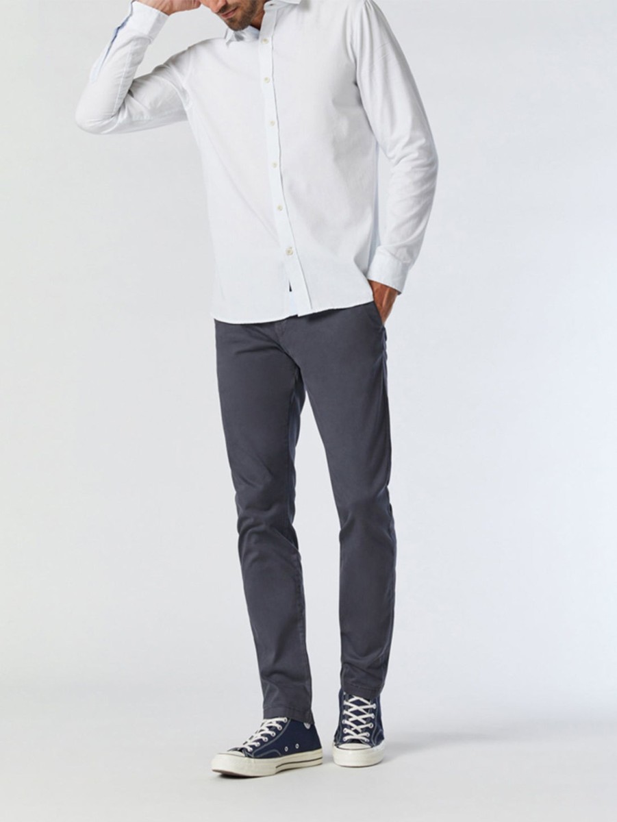 Men Mavi Jeans | Johnny Sateen Twill Slim Pant Ebony