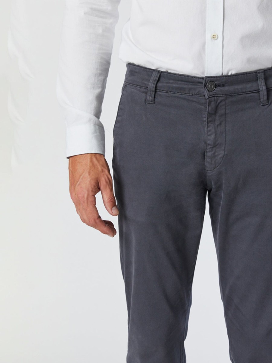 Men Mavi Jeans | Johnny Sateen Twill Slim Pant Ebony