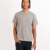 Men FRAME T-Shirts | Duo Fold Short Sleeve Tee Heather Grey