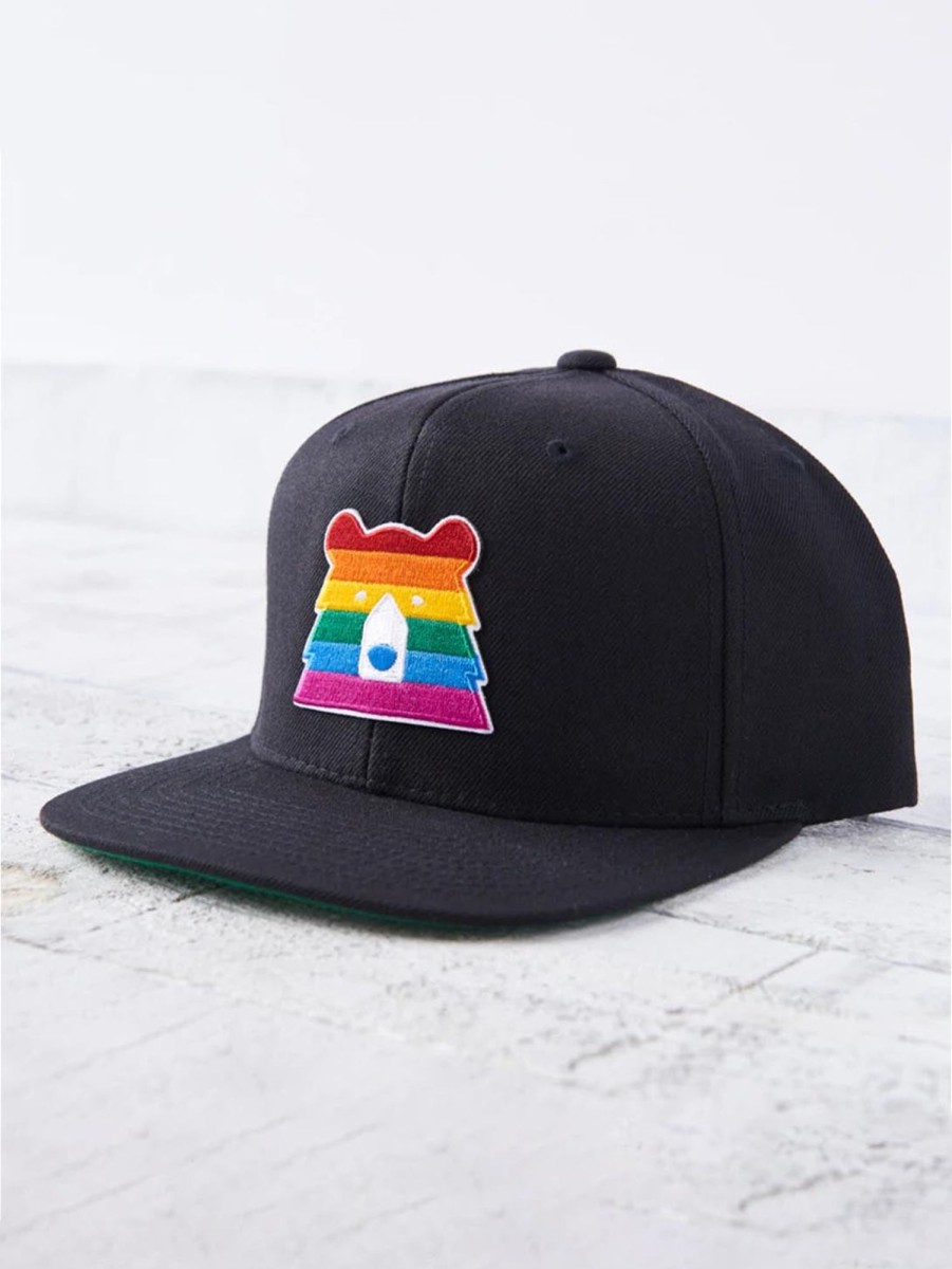 Men North Standard Trading Post Hats | Ntsp Pride Bear Snapback Black