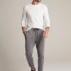 Men Velvet Pants | Crosby Luxe Fleece Jogger Pant Charcoal