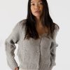 Women LYLA+LUXE Sweaters & Sweatshirts | Rome Cardigan Grey/Oat