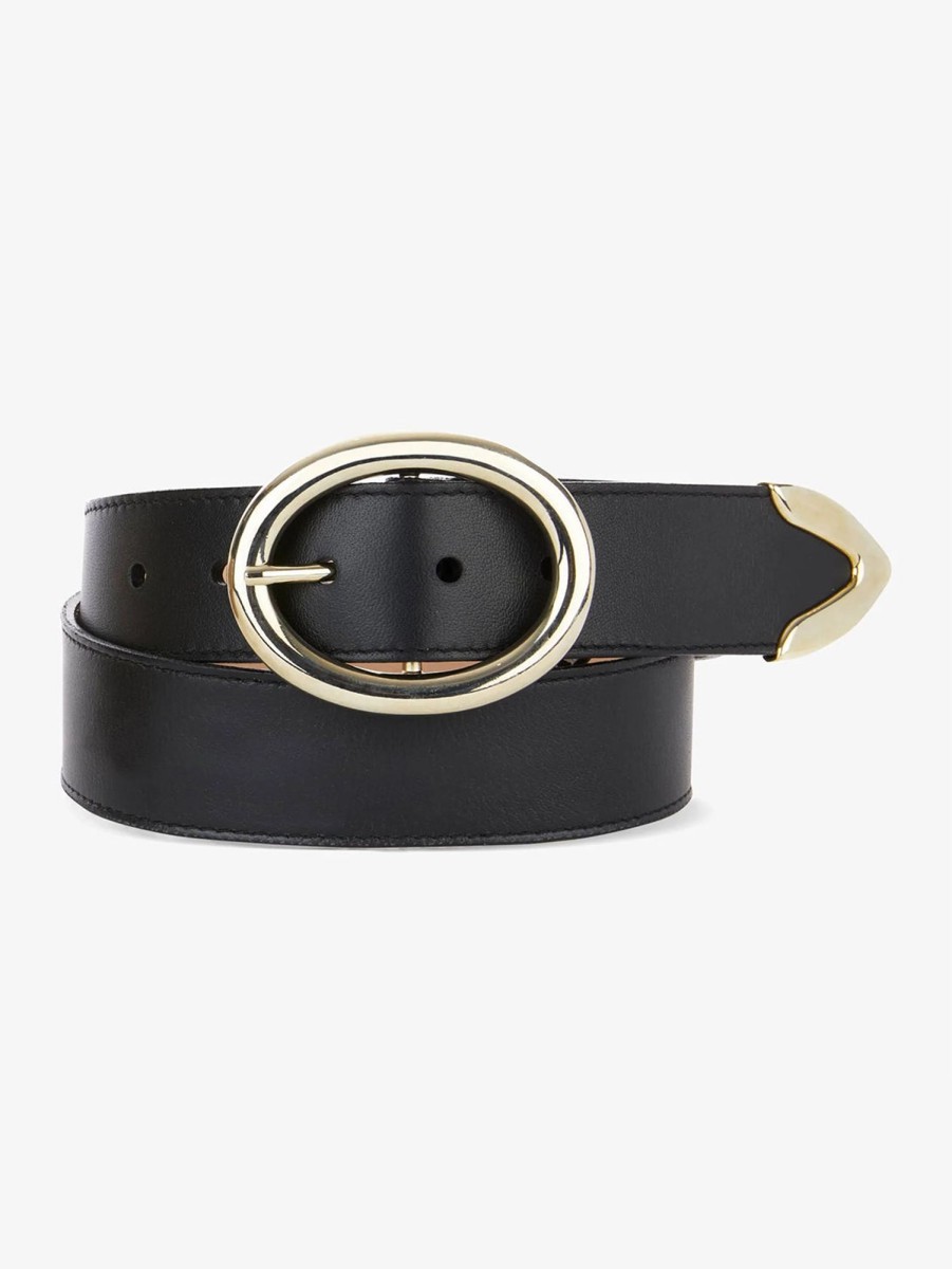 Women Brave Leather Belts | Eziz Belt - Black Blk