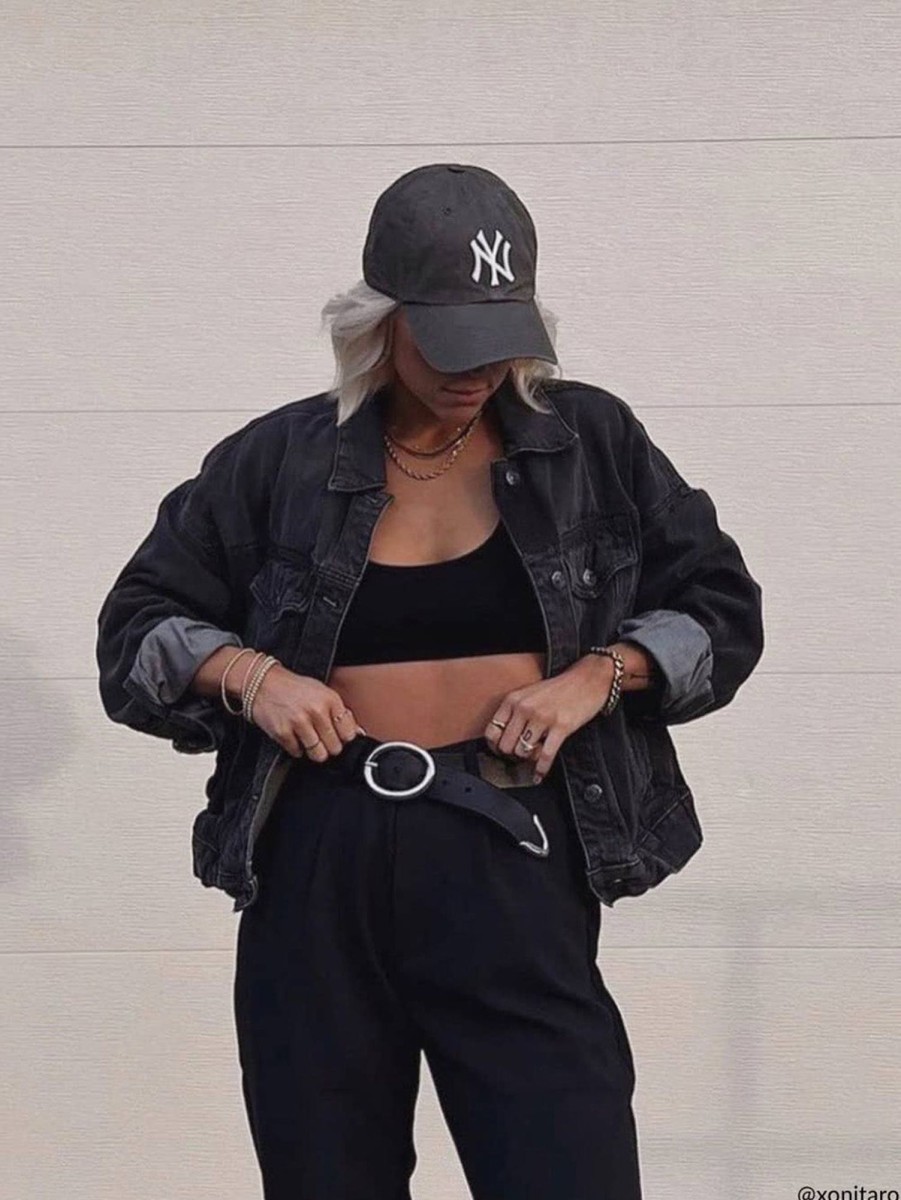 Women Brave Leather Belts | Eziz Belt - Black Blk