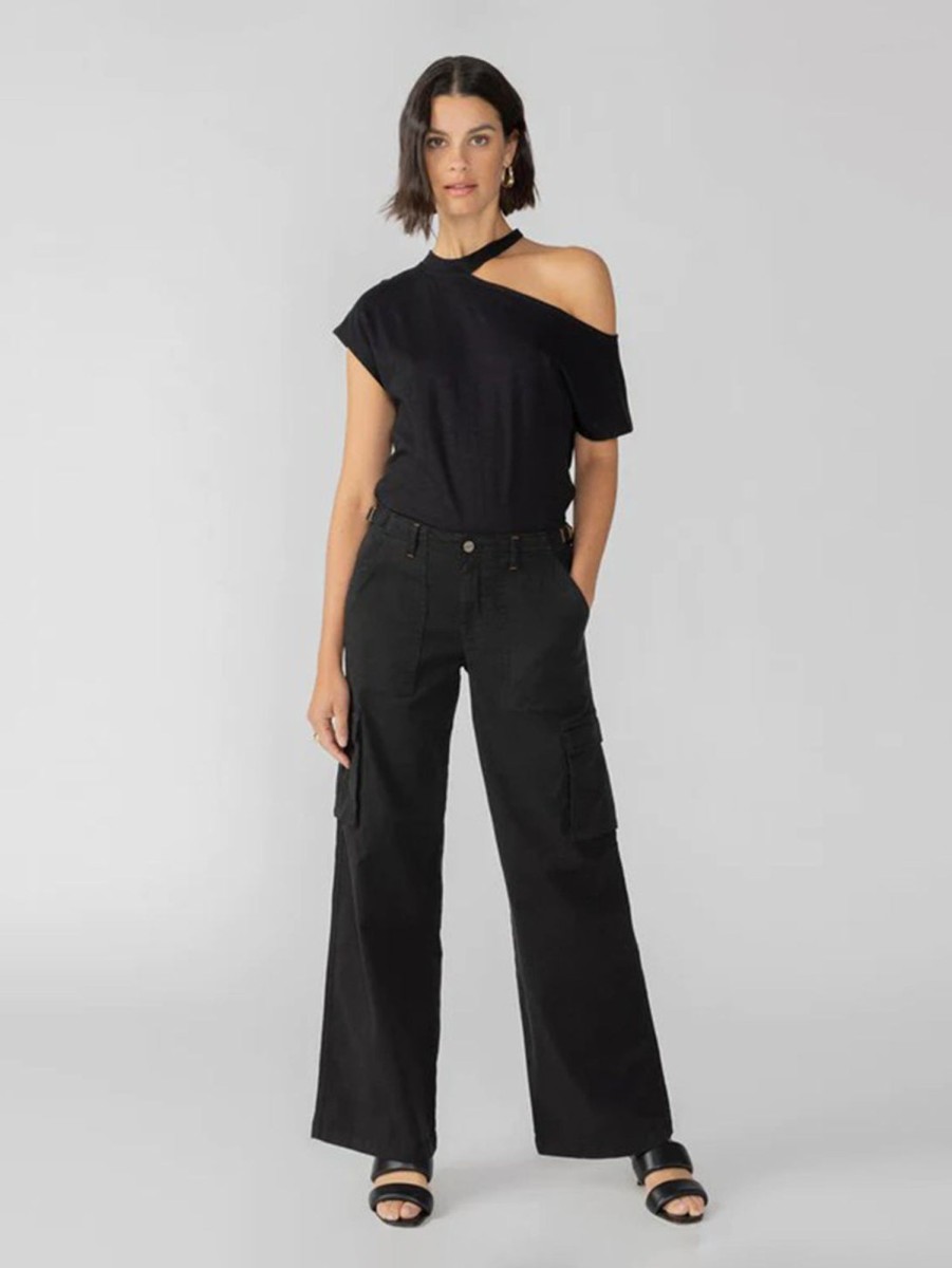 Women Sanctuary Pants | Reissue Cargo Pant Black