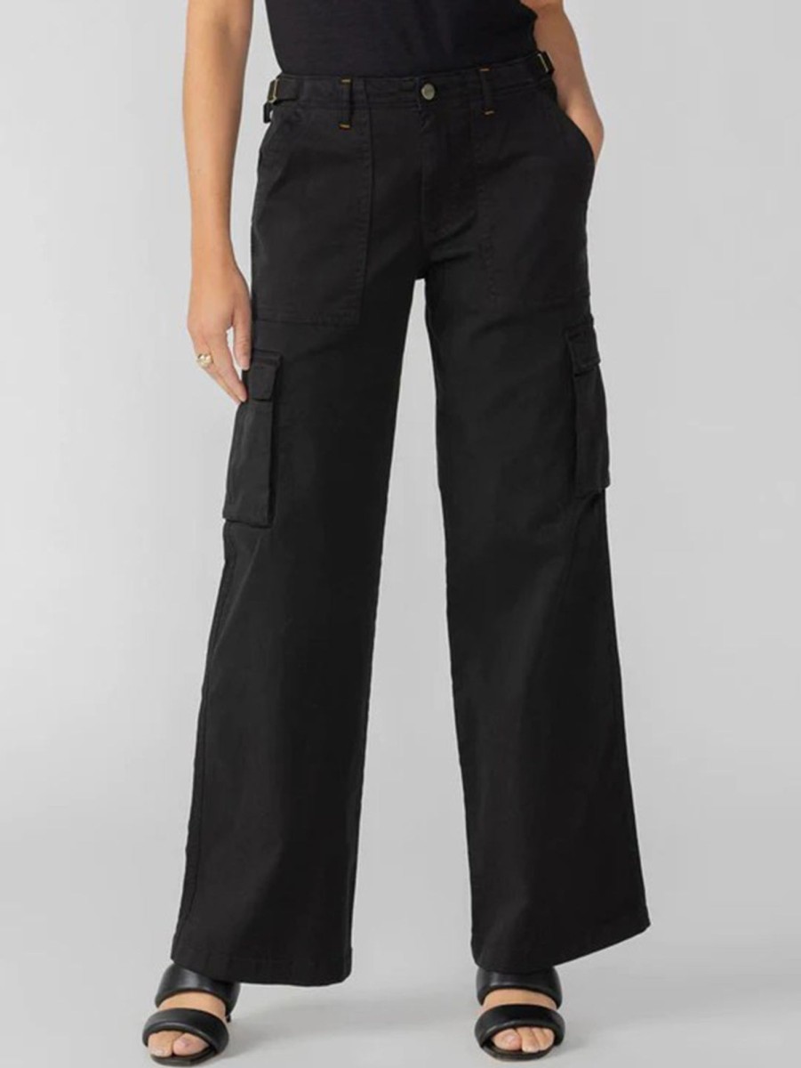 Women Sanctuary Pants | Reissue Cargo Pant Black