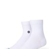 Men Stance Footwear & Socks | Icon Quarter Sock White