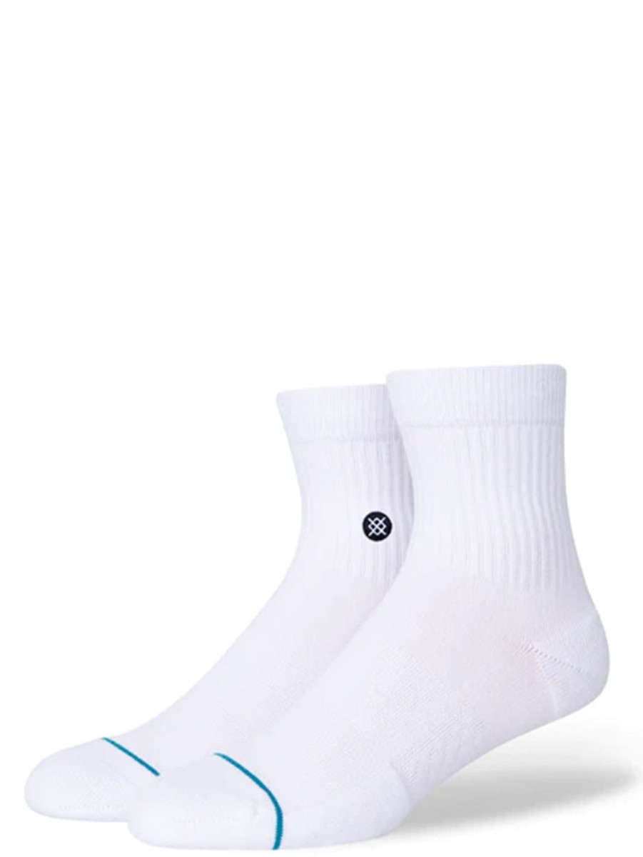 Men Stance Footwear & Socks | Icon Quarter Sock White