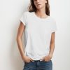 Women Velvet T-Shirts | Tressa Crew Neck T-Shirt