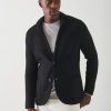 Men Patrick Assaraf Outerwear & Jackets | Knit Sweater Jacket Black