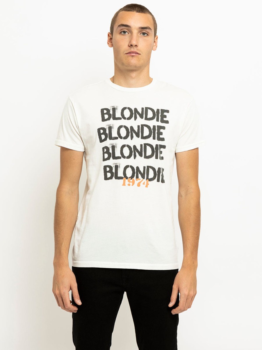 Men Retro Brand Black Label T-Shirts | Blondie 74 T-Shirt Antique White