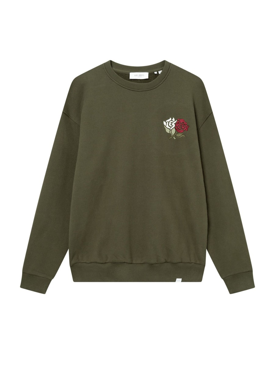 Men LES DEUX Sweaters & Sweatshirts | Felipe Sweatshirt Olive Night