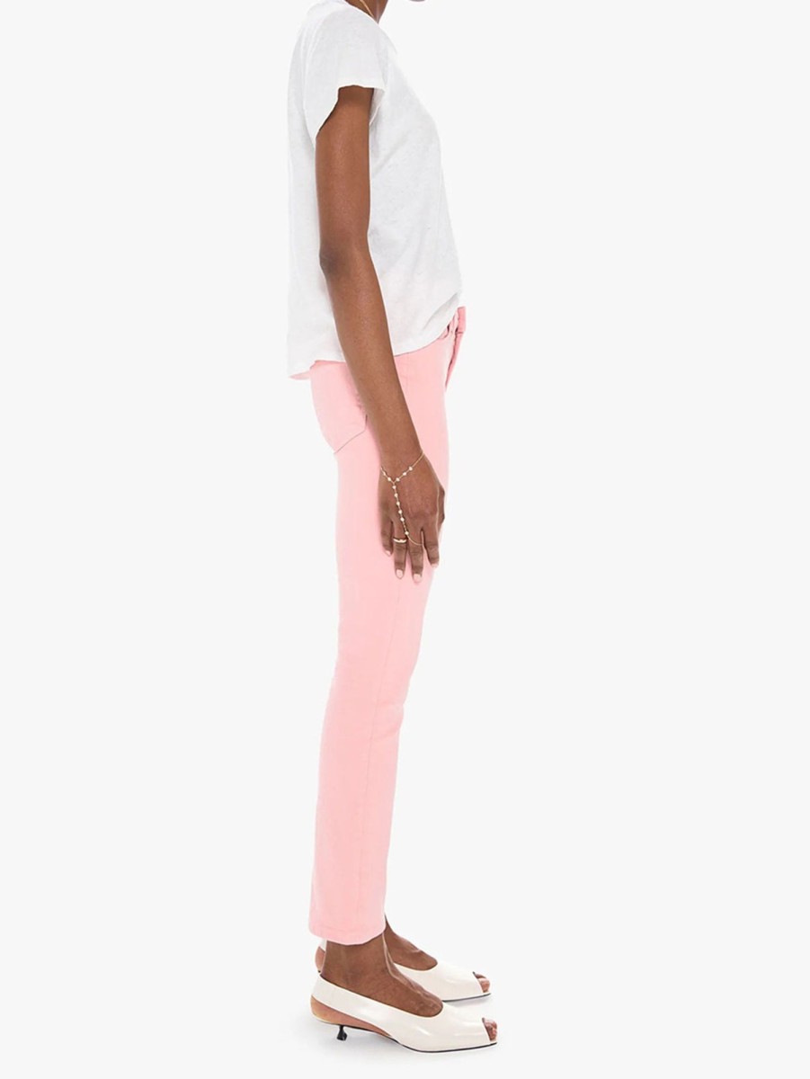 Women Mother Jeans | Mid Rise Dazzler Jean - Quartz Pink Qtp