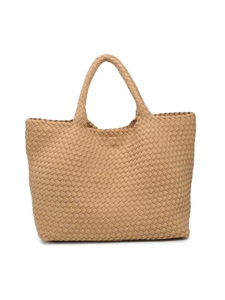 Women SOL + SELENE Bags | Sky'S The Limit Large Tote Nude