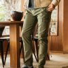 Men HIROSHI KATO Pants | The Nail Cargo Stretch Oxford - Dark Green Dk Green