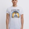 Men Retro Brand Black Label T-Shirts | Joshua Tree Tee Heather White