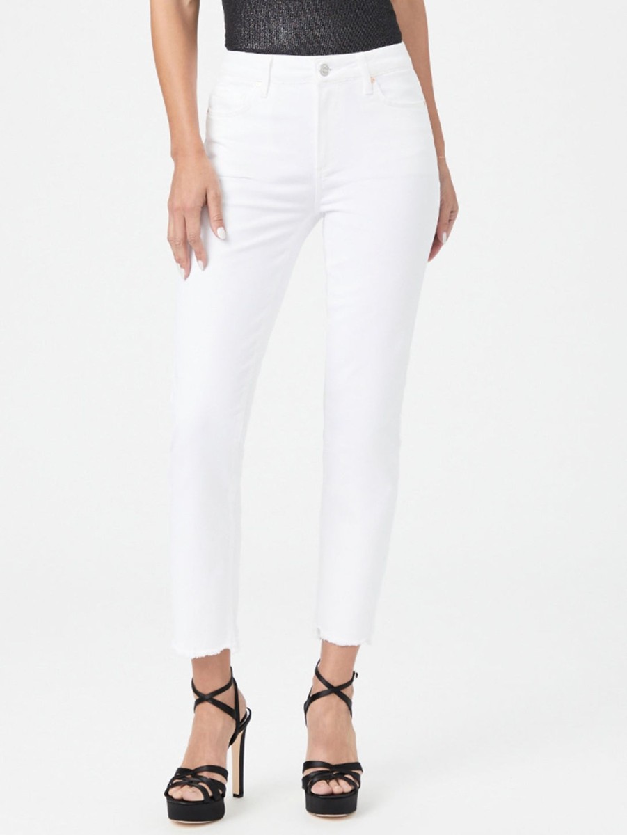 Women Paige Jeans | Cindy High Straight Jean White