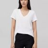 Women RAG + BONE T-Shirts | Slub V-Neck Tee White