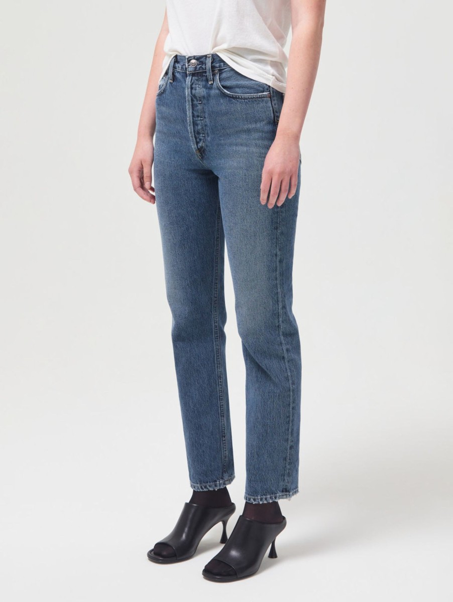 Women AGOLDE Jeans | 90'S Pinch Waist High Rise Straight Jean Portrait