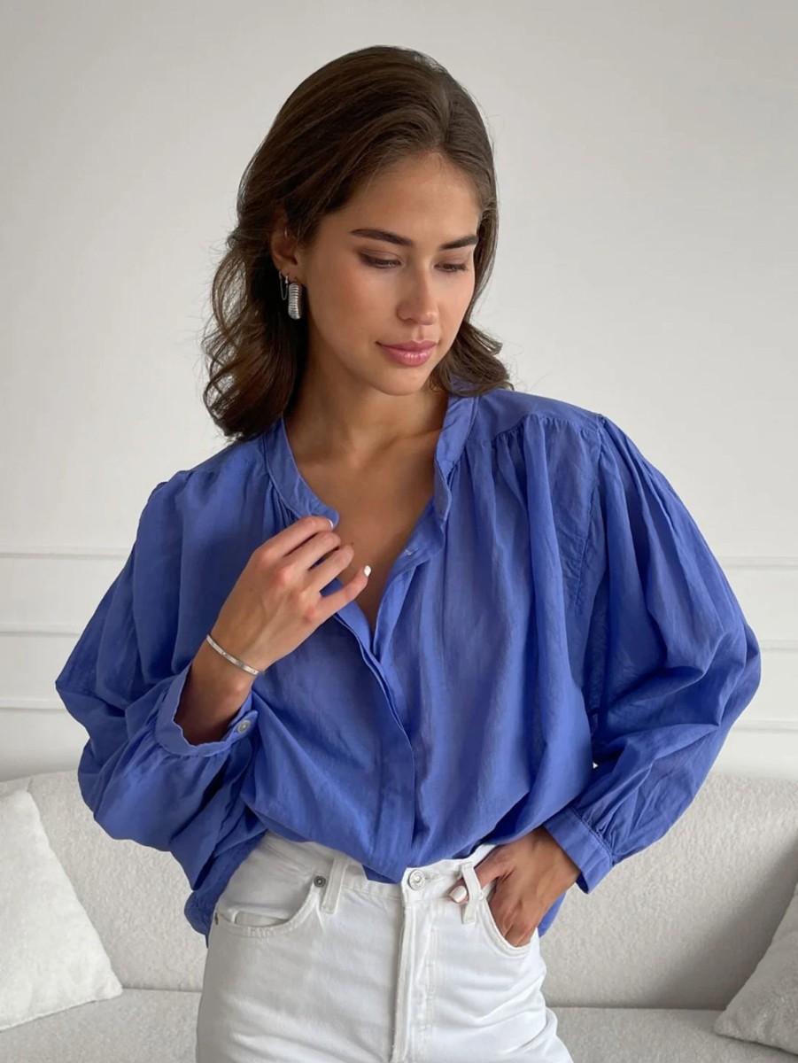 Women CHARLI Shirts | Maya Blouse Jeans Blue