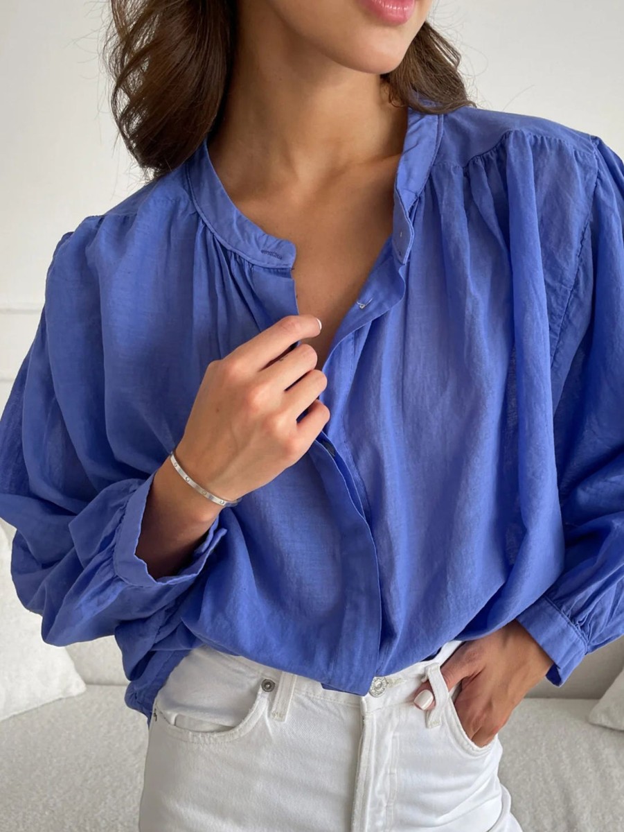 Women CHARLI Shirts | Maya Blouse Jeans Blue