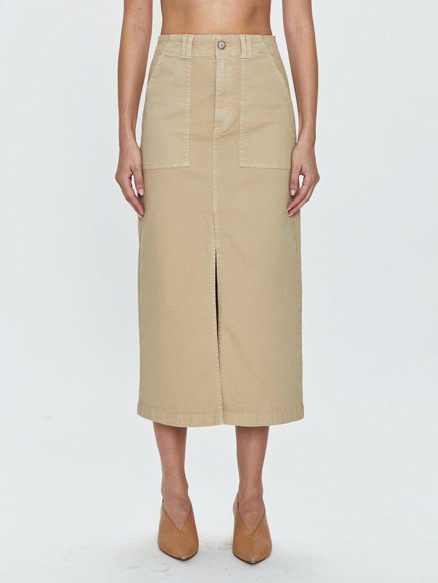 Women PISTOLA Shorts & Skirts | Pamela Utility Skirt Latte