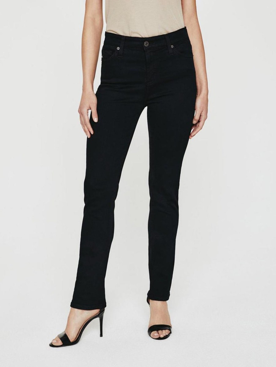 Women AG Jeans Jeans | Mari High Rise Straight Jean Black