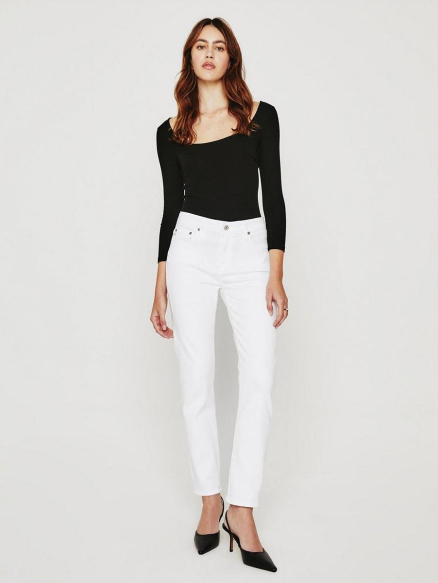 Women AG Jeans Jeans | Ex-Boyfriend Slim Straight Jean 1 Yr White