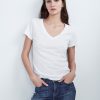 Women Velvet T-Shirts | Lilith V Neck T-Shirt