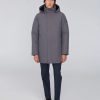 Men QUARTZ CO. Outerwear & Jackets | Labrador Parka Steel Grey