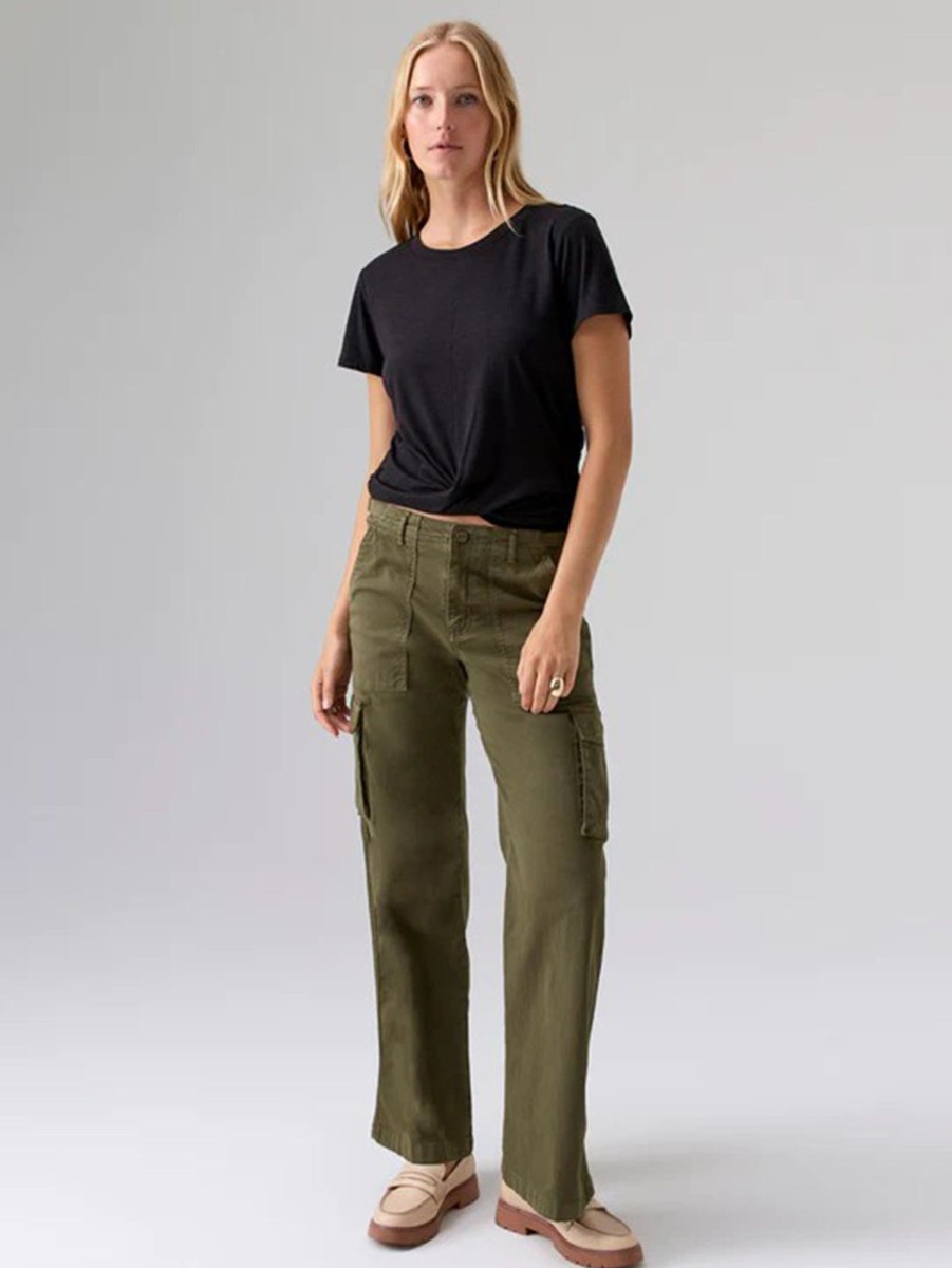 Women Sanctuary Pants | Reissue Cargo Pant Mossy Green